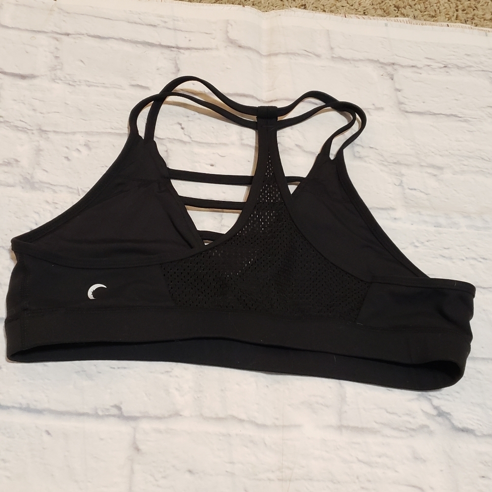 ZYIA Black Mesh Detail Sports Bra - Picture 3 of 5